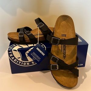 Birkenstock Franca Black NWT 39